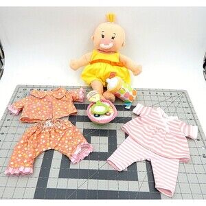 The Manhattan Toy Co Soft Wee Baby Stella Doll Magnetic Pacifier Milk Clothing